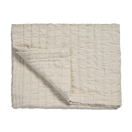 PURE 64 plaid/sprei 260x260 cm Cream Tan (katoen)