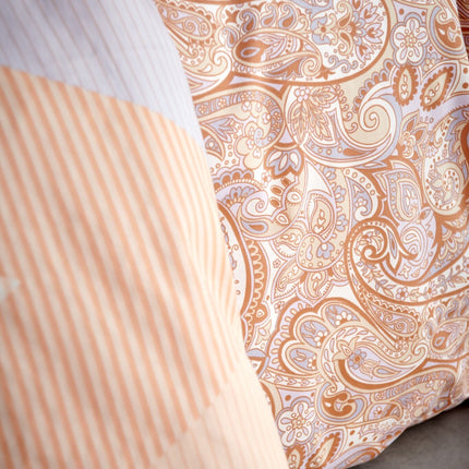 Dekbedovertrek HAPPY FEVER Apricot Blush 200x220 cm (satijnkatoen)