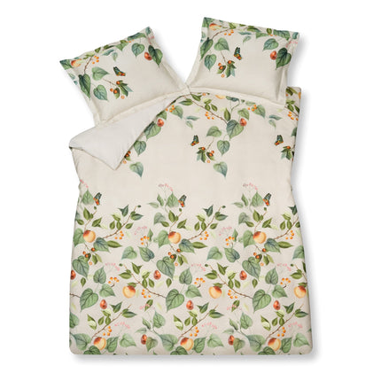 Dekbedovertrek FRUIT GARDEN Cream Tan 140x220 cm (satijnkatoen)