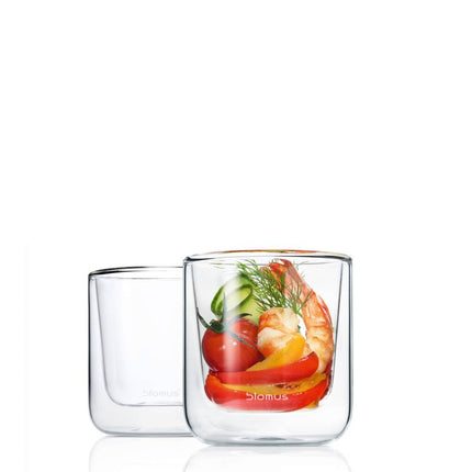 Double -walled glass Nero coffee (set/2)