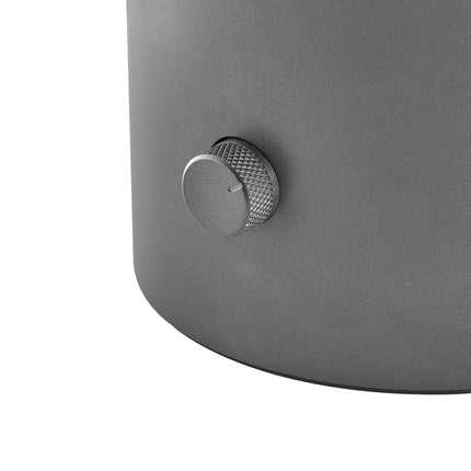 Irislampe Alabaster Gunmetal