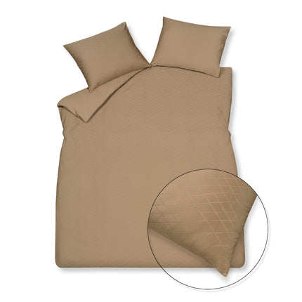 Dekbedovertrek PURITY Monaco Caramel 240x220 cm (satijnkatoen)