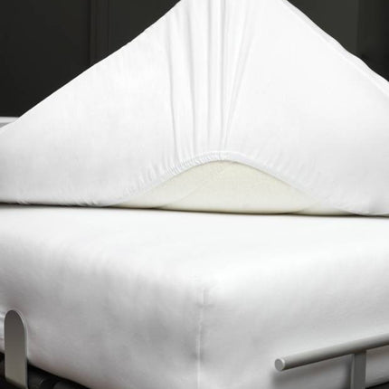 Jersey Supreme Splittopper Fitted Sheet White