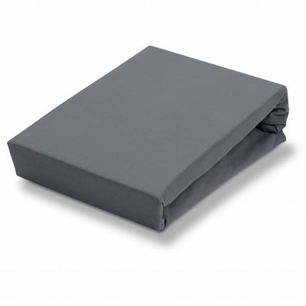 Jersey supreme topper fitted sheet grey