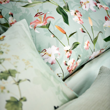 Dekbedovertrek AZALEA Light Green 240x220 cm (satijnkatoen)