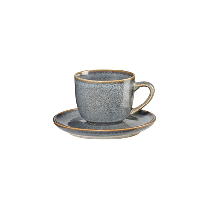 SAISONS espressokop en schotel Denim