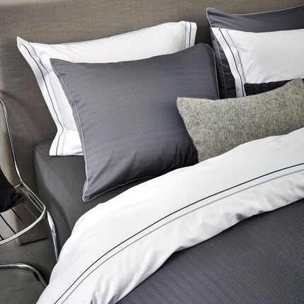 Duvet cover Purity Naples Off Black 200x220 cm (satin cotton)