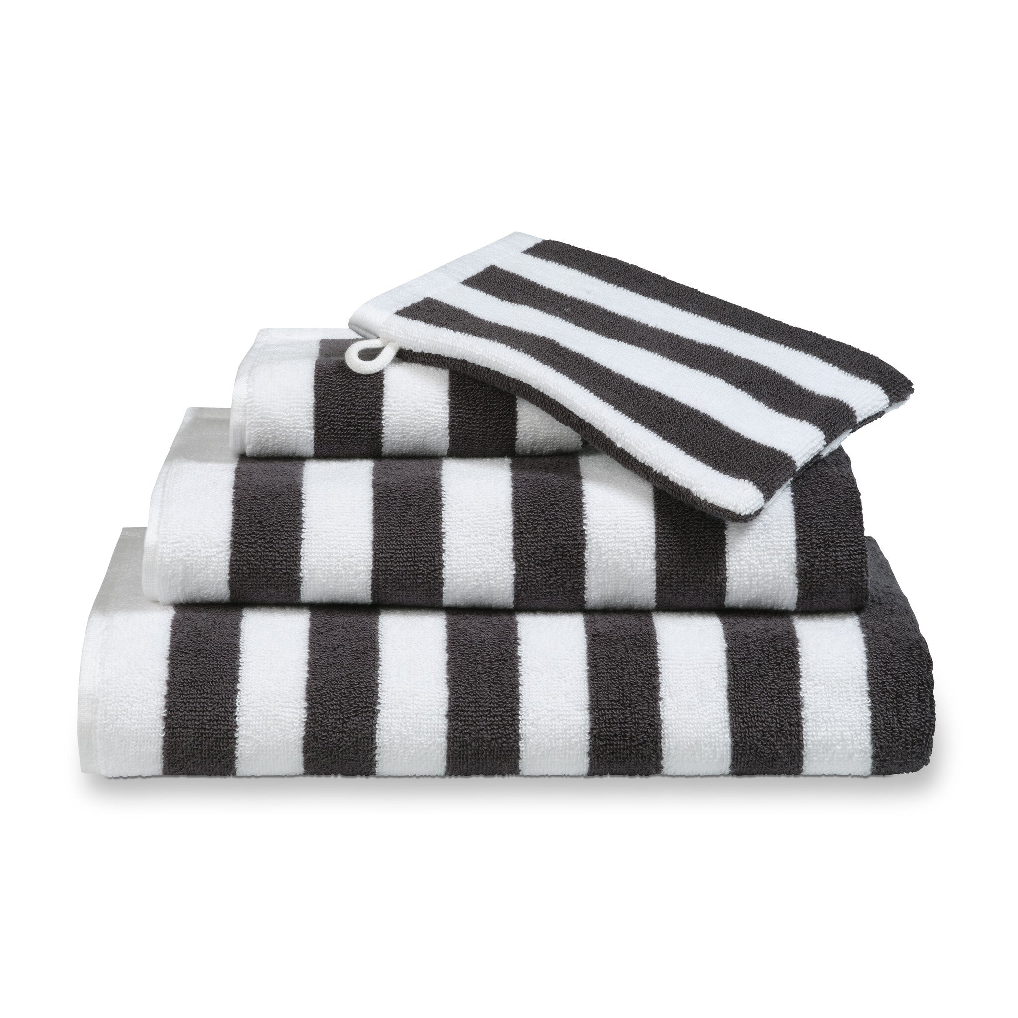 VERONA Badtextilien Stripes Off Black