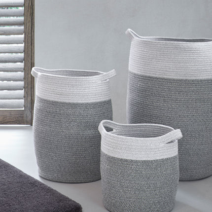 Osman laundry basket Silver Gray Large