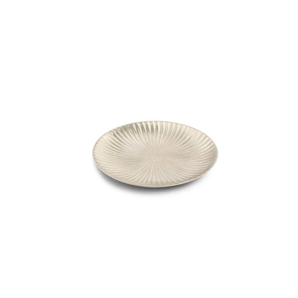 ORO placa plana de 12 cm de latón (set/4)