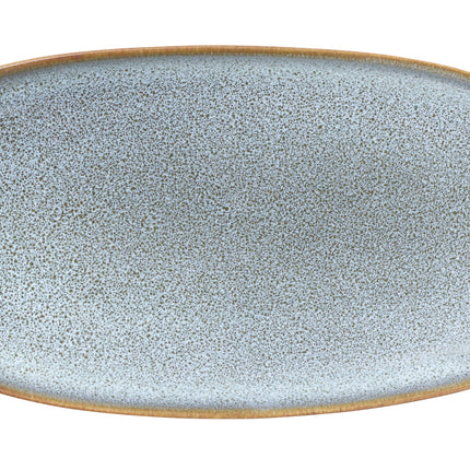 Saisons flade plade oval 20 cm denim