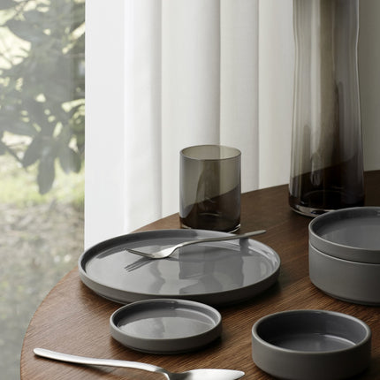 Pilar Bowl/Scale 27 cm Pewter (altura 8 cm)