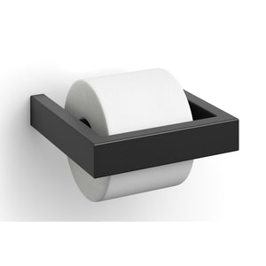 Soporte de rollo de inodoros de Linea (negro)