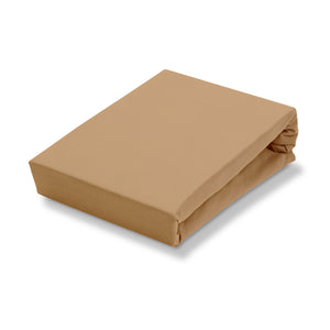 Jersey Soft Topper Fited Sheet Toffee