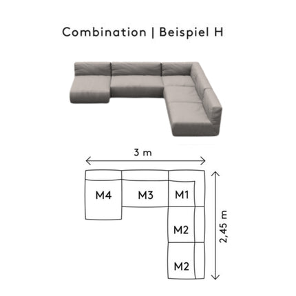 Grow Lounge Sofa H Earth Boucle