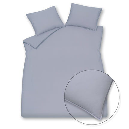 WASHED COTTON dekbedovertrek Lavender Blue 240x220 cm
