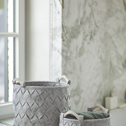 AMY opbergmand Silver Grey medium