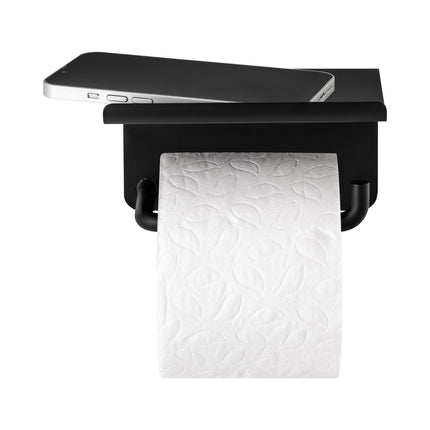 Modo toiletrulleholder med plateau sort