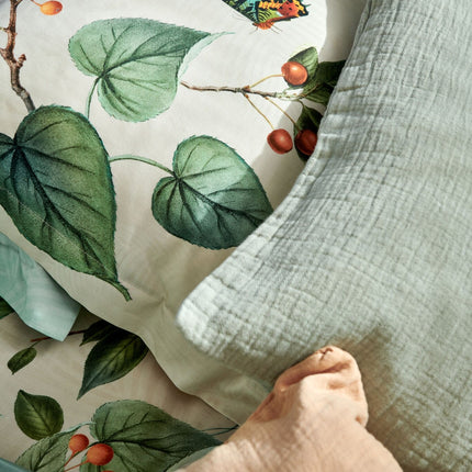 PURE 68 kussensloop 40x55 cm Smoke Green (katoen)