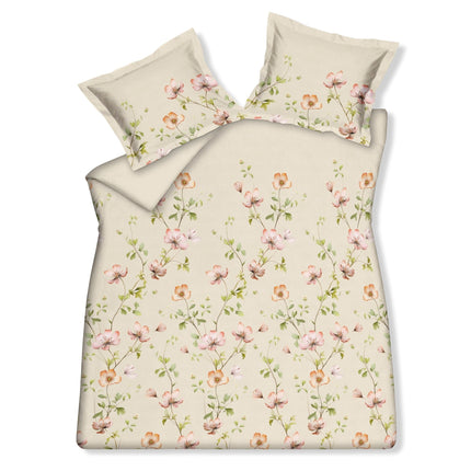 Blossom Breeze Duvet Cover Creme Tan 200x220 cm