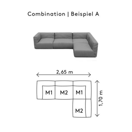 Grow Lounge Sofa A Stone Boucle