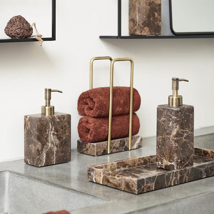 Hammam sæbe dispenser brun lille