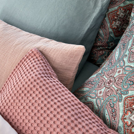 Bettbedeckung Charm Pearl Blue 240x220 cm (Satin -Baumwolle)