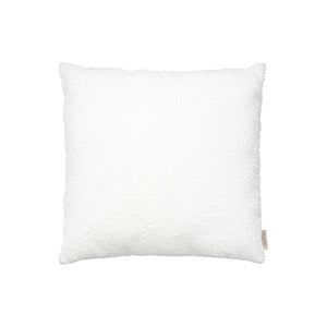 Cubierta de cojín de boucle lirio blanco 50x50 cm