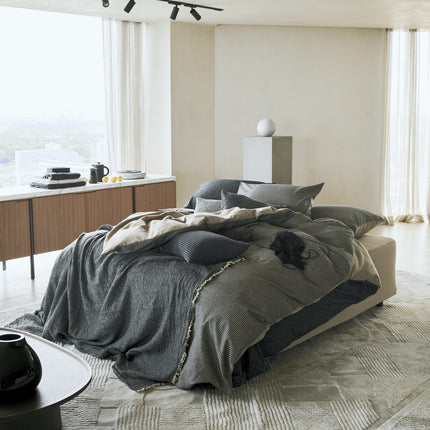 HOME Pique sprei Off Black 160x250 cm