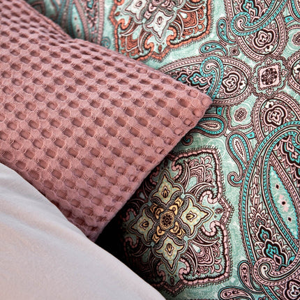 Bettbedeckung Charm Pearl Blue 240x220 cm (Satin -Baumwolle)