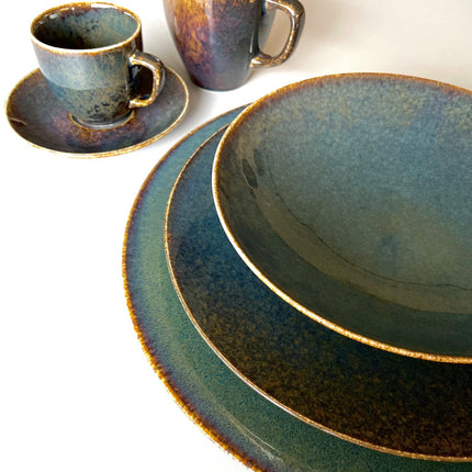 Cirro Head and Saucer - Green Multi