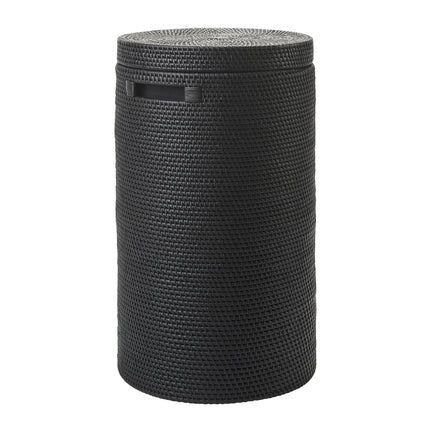 Cestino di lavanderia cino con coperchio nero