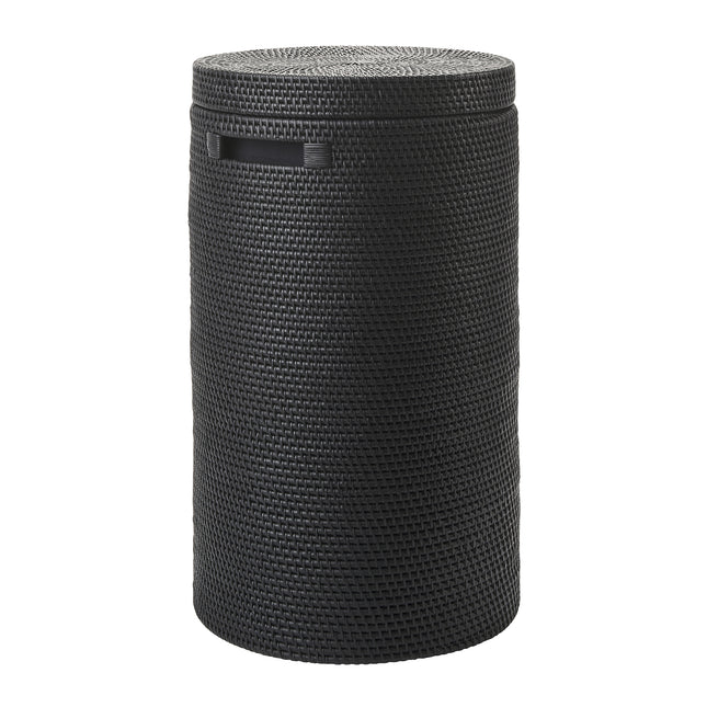 Cino laundry basket with lid Black