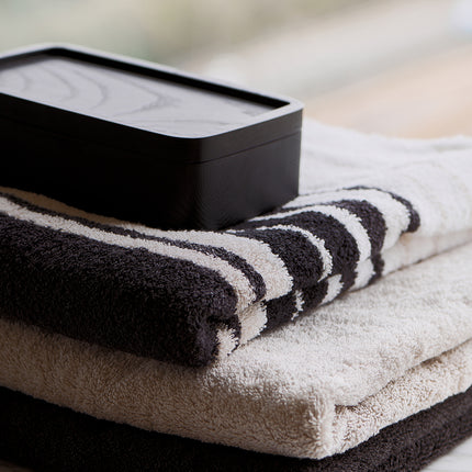 Pakketdeal: 3x badlaken + 1x hotelmat RANGER Off Black