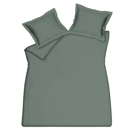Dekbedovertrek SHAPES Sage Green 140x220 cm (satijnkatoen)