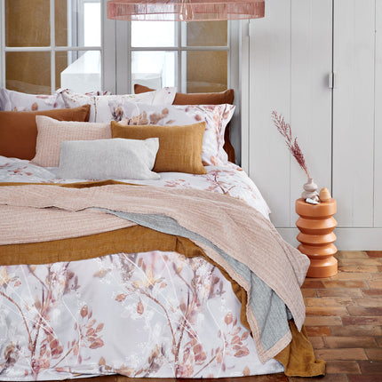 PURE 52 plaid/sprei 160x250 cm Sandy Gold (linnen)