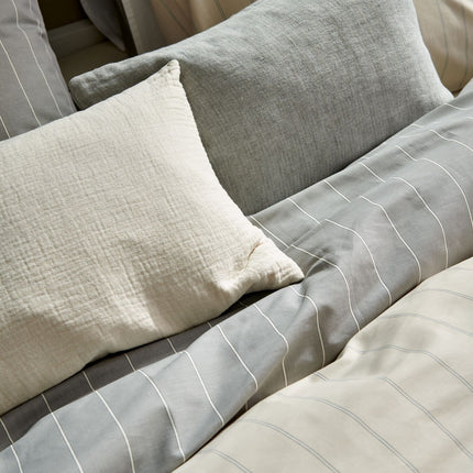 Dekbedovertrek HOME Puglia Cream Tan 240x220 cm (percalkatoen)