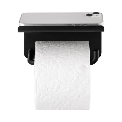 Modo toiletrulleholder med plateau sort