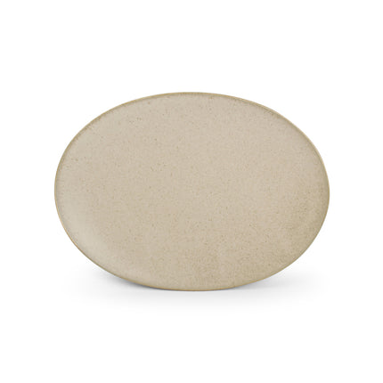 Cirro Placa plana ovalada 24 cm - beige