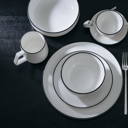 Studio Base deep plate 21.5 cm white (set/4)