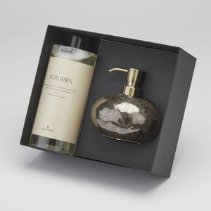 Disposti di sapone UGO di regalo vintage bronzo vintage e sapone parigino