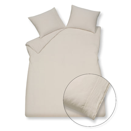 Kussensloop PURE 07 Cream Tan 60x70 cm (linnen / satijnkatoen)