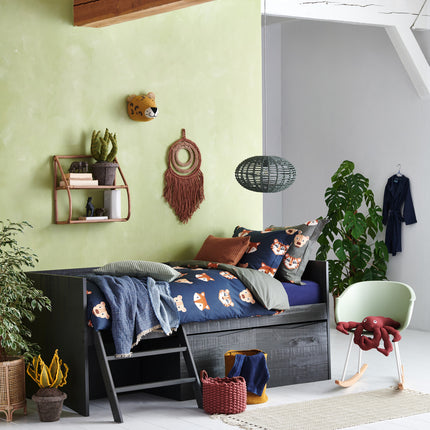 HOME Pique sprei Earth Green 160x250 cm