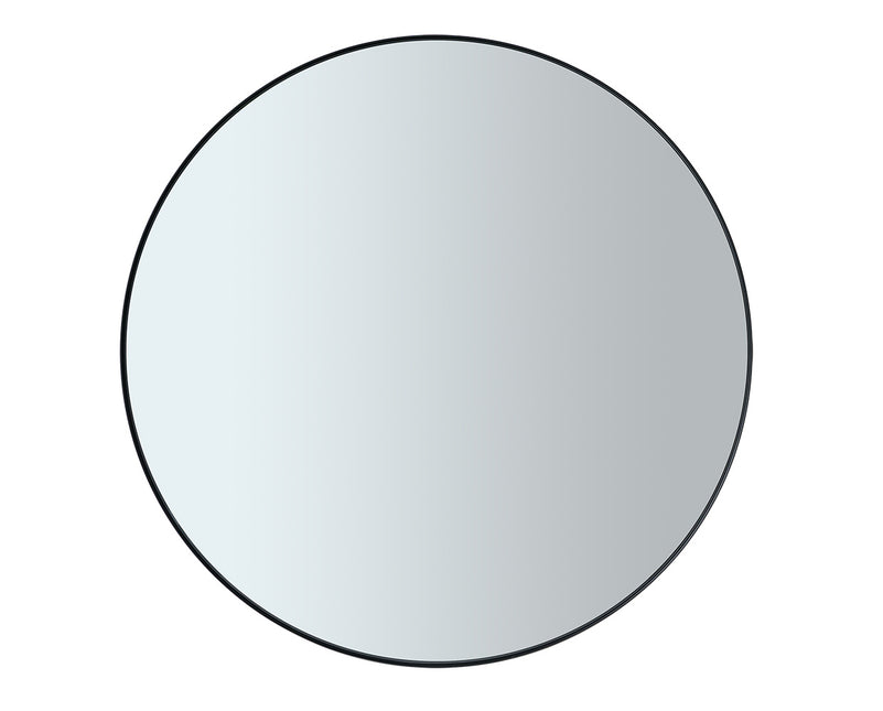 Rand Wandspiegel schwarz 80 cm (geräuchertes Glas)