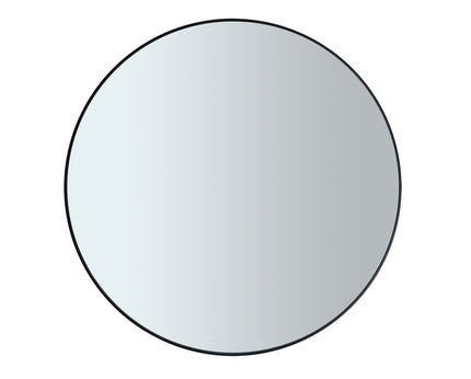 Rim Wall Mirror Black 80 Cm (smoked glass)