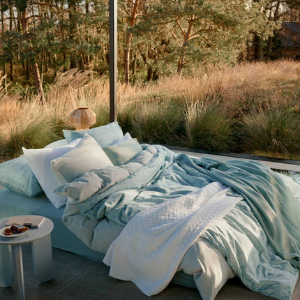 Pure 93 couette couvercle en poudre bleu 140x220 cm
