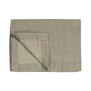 Pure 52 a cuadros/colchas de 160x250 cm Coolgrey (lino)