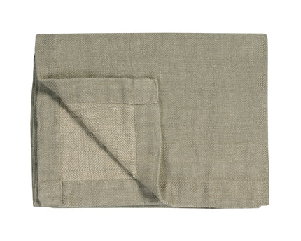 Pure 52 a cuadros/colchas de 160x250 cm Coolgrey (lino)