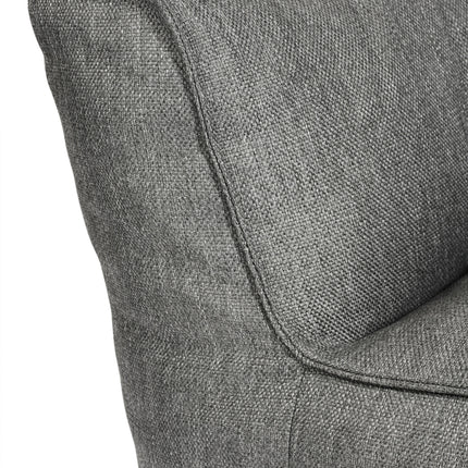 Wachsen Sie Chaise Longue Double, Farbkohle (erweitertes Modell)