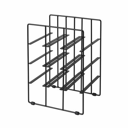 PILARE wijnrek (9 flessen) Black